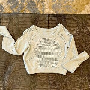 Lululemon cropped knit sweater